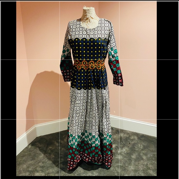 Vintage Dresses & Skirts - Cotton hippy bohemian maxi dress